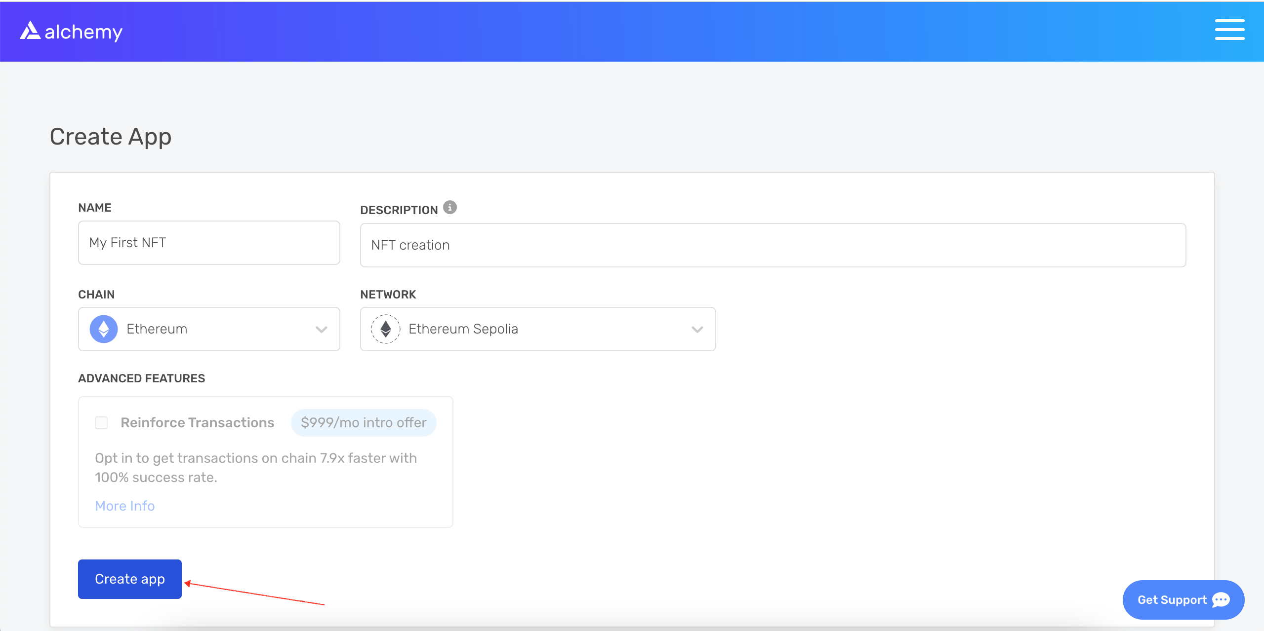 Creating an Alchemy App