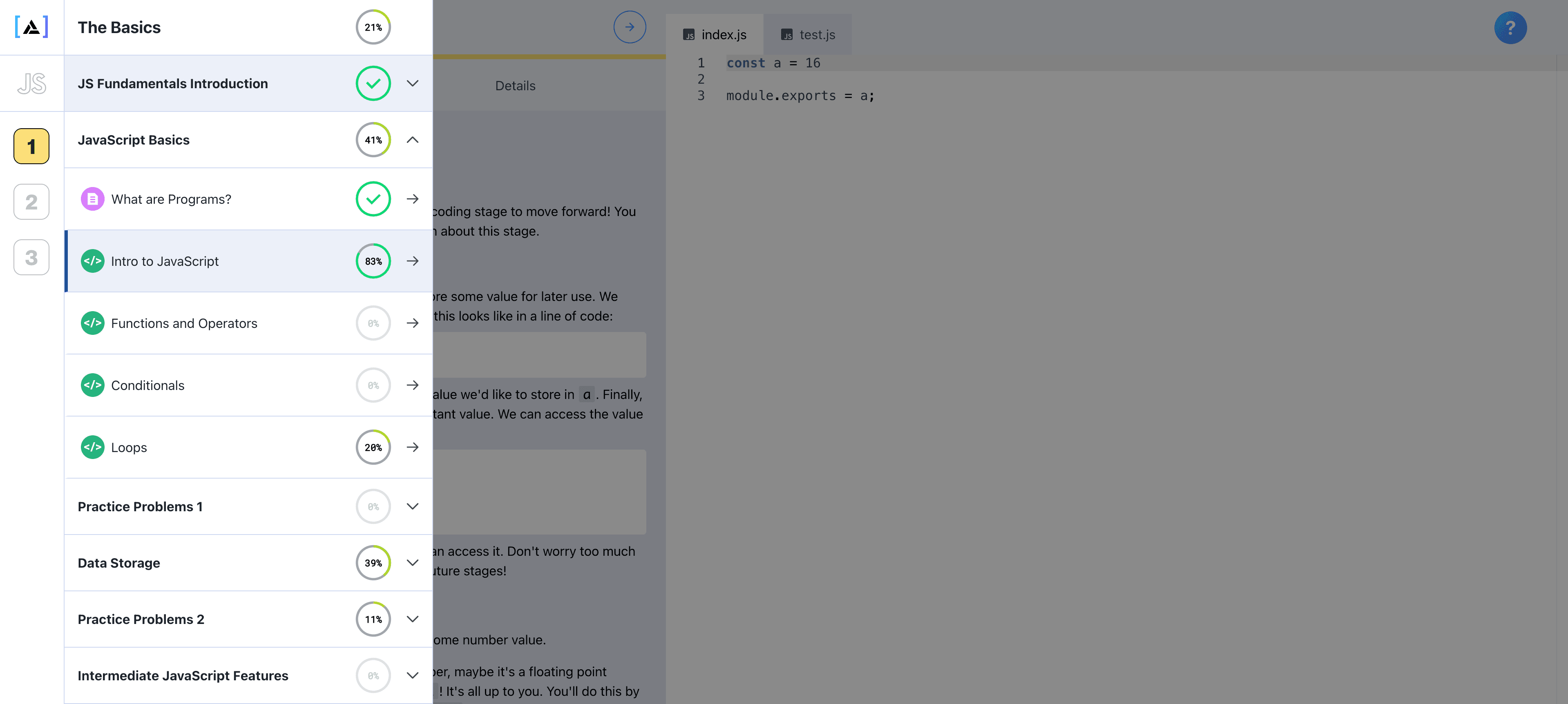 Learn JavaScript syntax