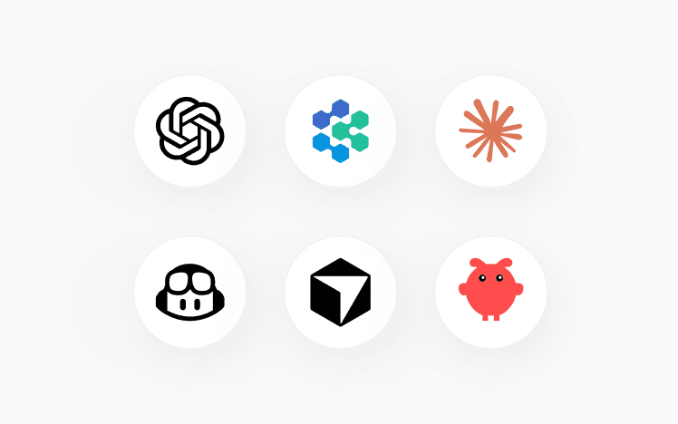 Logos of compatible coding agents