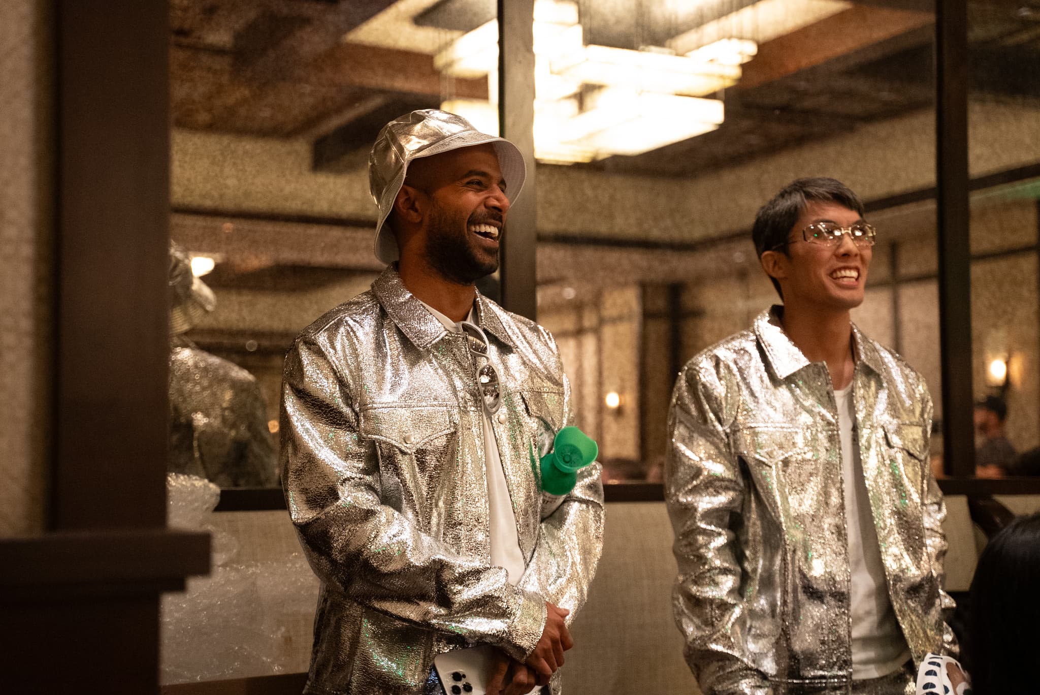 Nikil and Joe give a talk