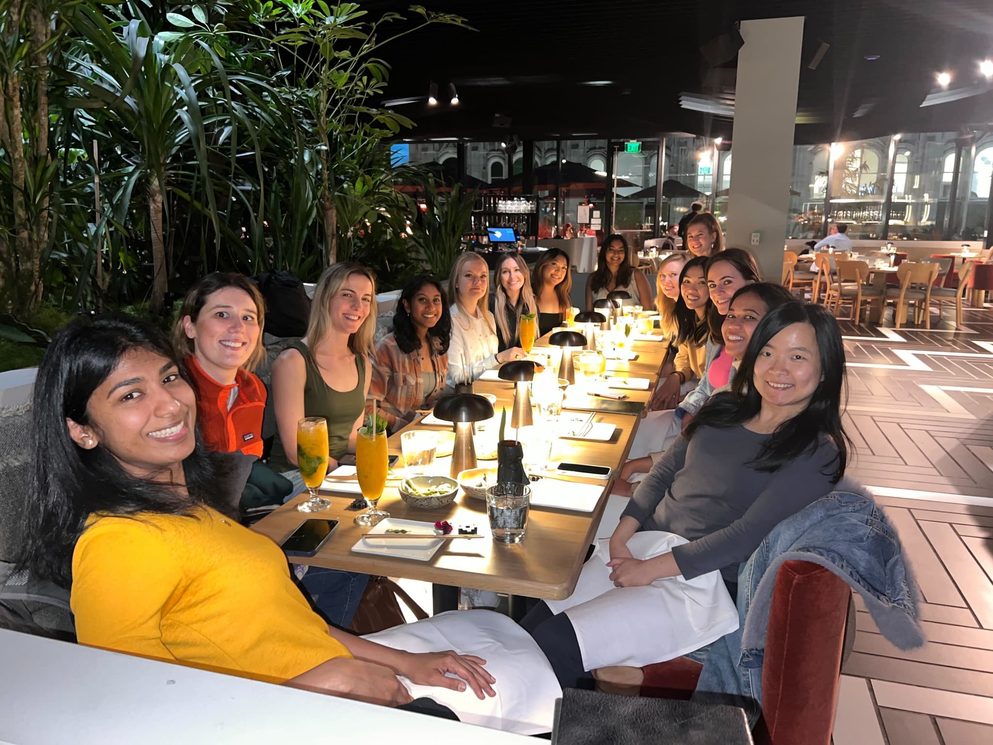 A dinner with women at Alchemy